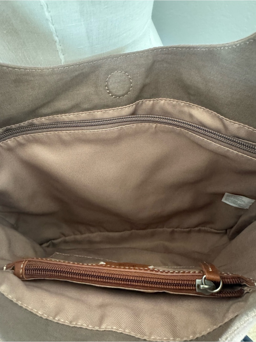 The Sak Tan Suede Leather Hobo Bag - Picture 4 of 4
